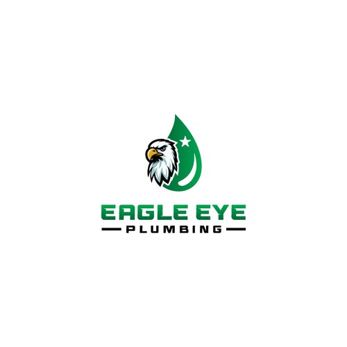 Eye catching and very marketable logo for plumbing company. The company name is Eagle Eye Plumbing Design by JakirVector