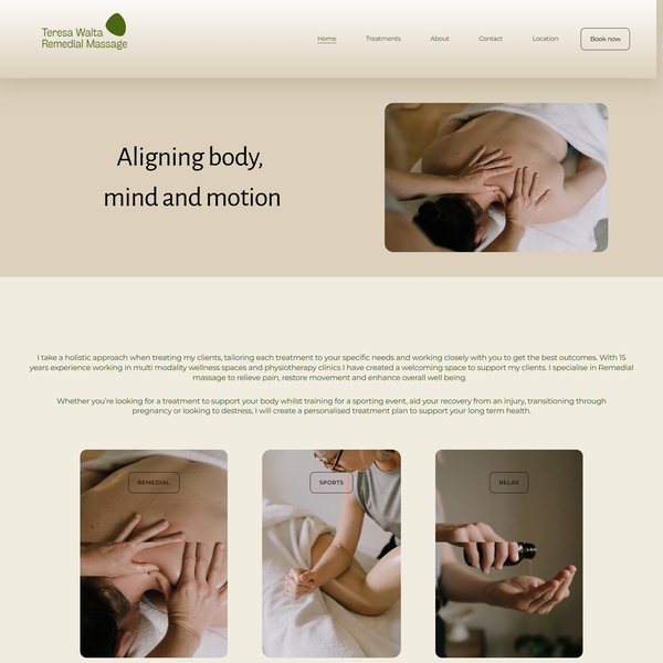 Optimisation of Teresa Walta Remedial Massage