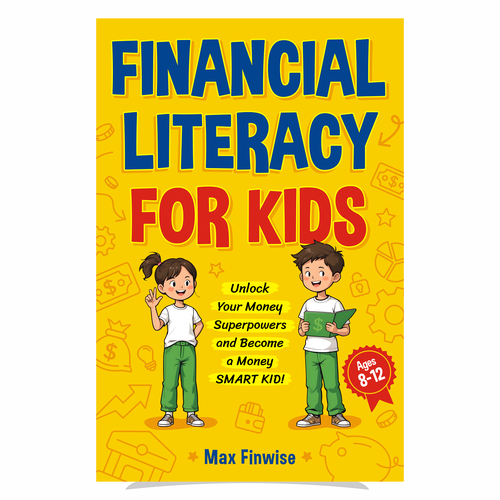 Financial Literacy Book for Kids, Ages 8 to 12 Design by heymg