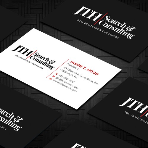 Business Card Design for Executive Search Firm Design by Taaiebah