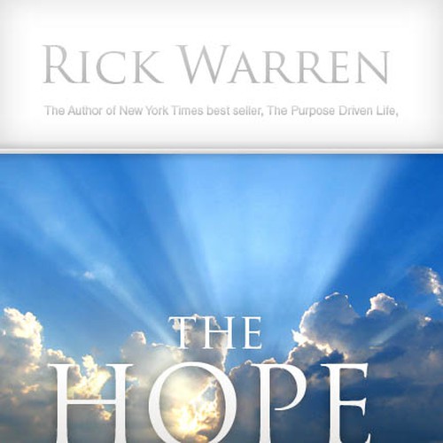 Daniel MyersさんのDesign Rick Warren's New Book Coverデザイン