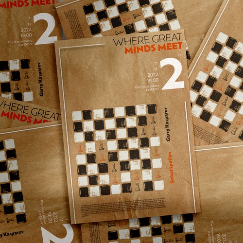 Chess poster theme Design by Halime