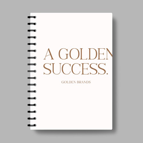 Inspirational Notebook Design for Networking Events for Business Owners Design by Kateryna Loreli