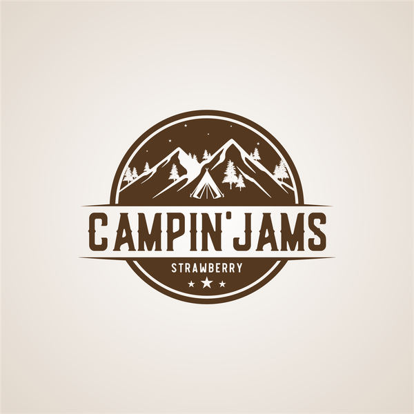 bold logo for campin'jams