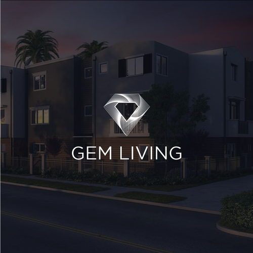 Geometrical, minimalist, modern brand design for Gem Living Design by Tofiky