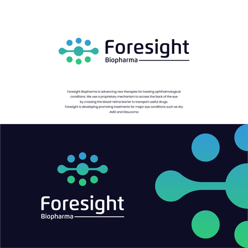 Biotechnology Company Logo Project: Foresight Biopharma Design by Oliver™