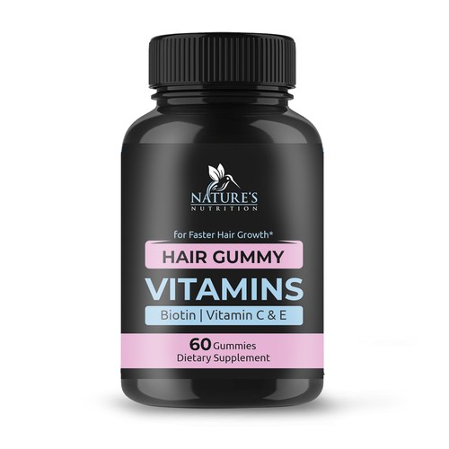 Nature's Nutrition needs a Gummy Vitamins black label Design by bilyanas