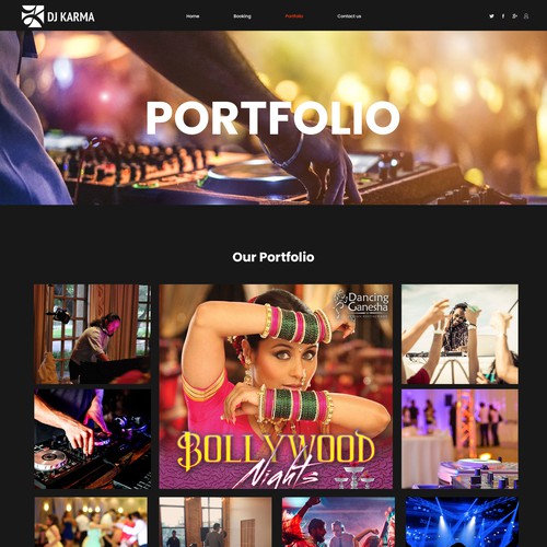 dj karma - playing good music since 2007 Design by Digitechtic