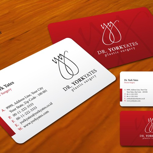 Dr. York Yates Plastic Surgery - business card Design by Gledex