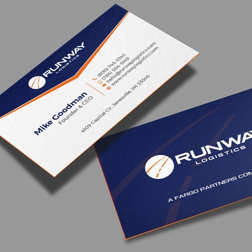 Design di Runway Logistics Business Card di Muaz™