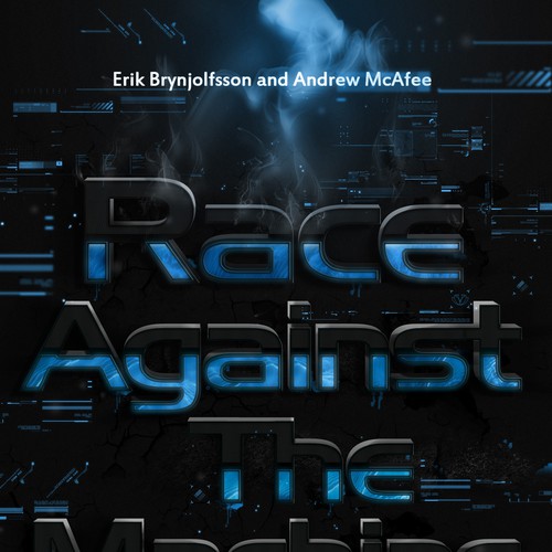 Create a cover for the book "Race Against the Machine" Diseño de 1ONE MEDIA
