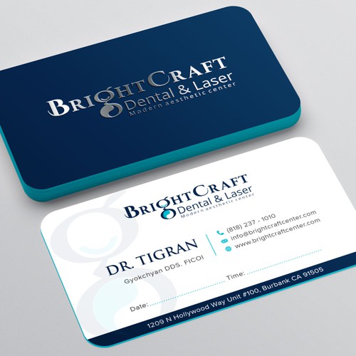 Modern Dental and Medical SPA business card Design réalisé par IK_Designs