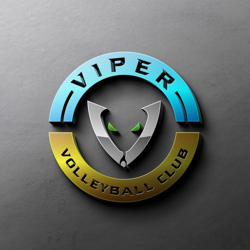 Design Club Volleyball logo - Viper volleyball di Artborg™