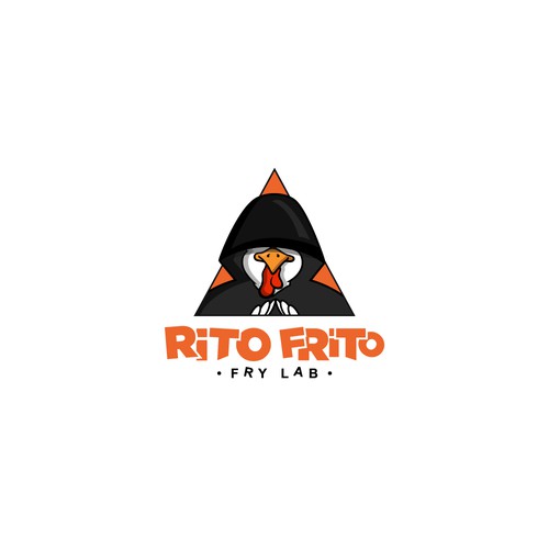 Fried Chicken Restaurant Logo RITO FRITO Design by CU4TRO ™