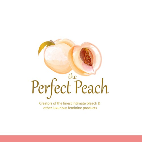 The Perfect Peach! Peach Bleach Logo Design by A_S_design