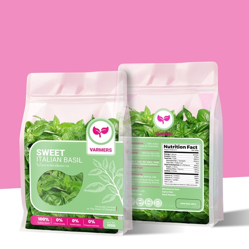 Designs | A bag of Italian Basil! For Varmers - vertical farmers ...