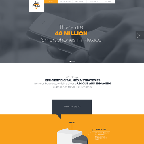 Web page design contest entry by Mlnski