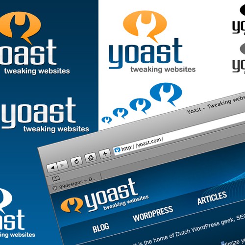 Logo for "Yoast - Tweaking websites" Diseño de mannheim