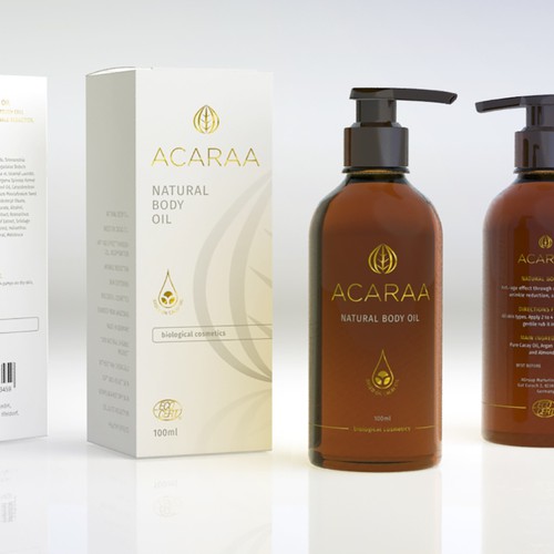 Creative Packaging Design for Natural Cosmetic Line Design by Floating Baron