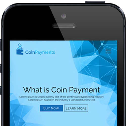 Coinpayments.net Bootstrap 3-Compatible Deisgn Contest Design by KashiArts