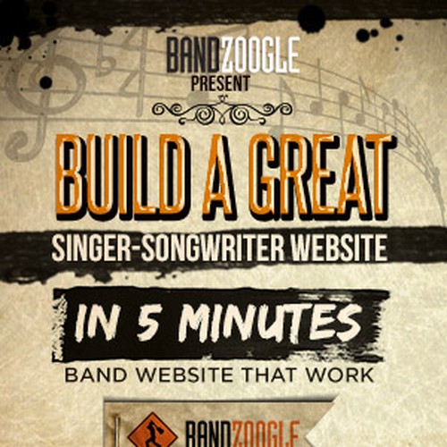 Bandzoogle needs a new banner ad Design by Sefroute1