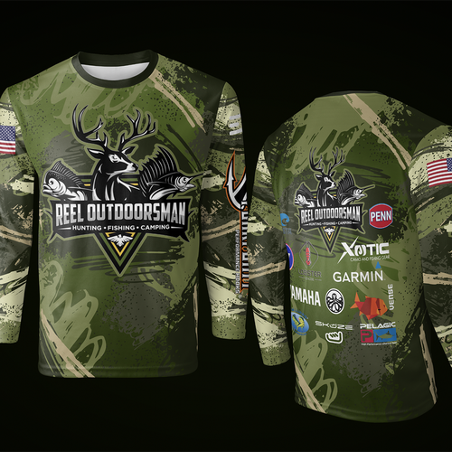 Reel outdoorsman tournament fishing jersey