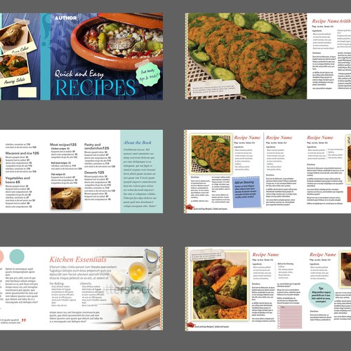 Cook Book Cover & Content Design Design by suzieQ Designs