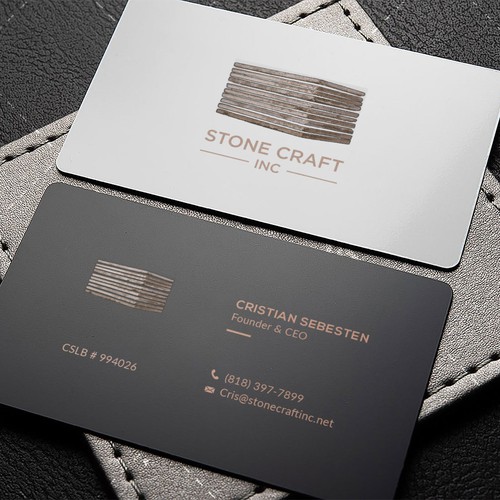 Diseño de Business Card - Stone Craft de IK_Designs