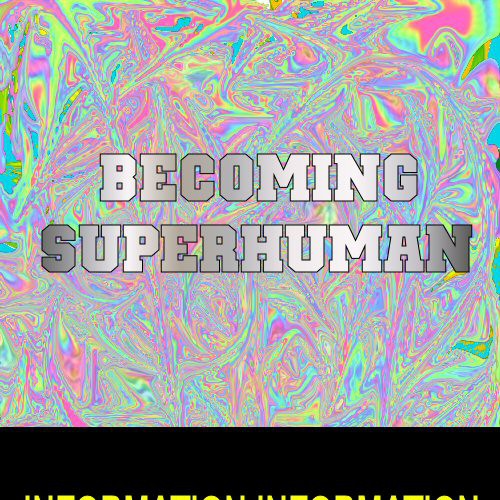 "Becoming Superhuman" Book Cover Diseño de onecoolguy1