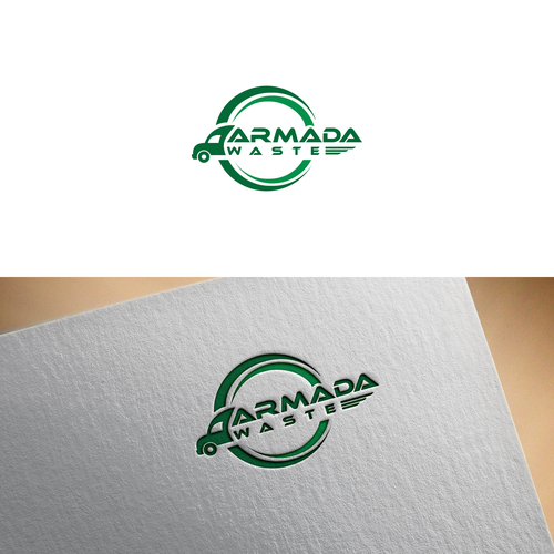 National environmental brand armada waste logo Logo design