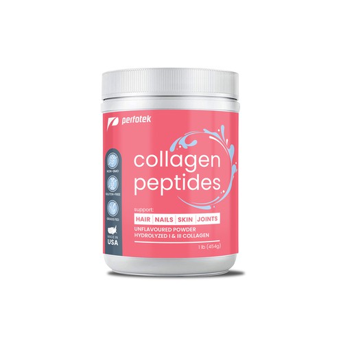 Packaging label for Collagen Peptides jar Design by Shisiouk