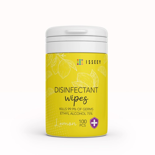 Product Label Design for "Disinfectant Wipes" Design by Gergana ®