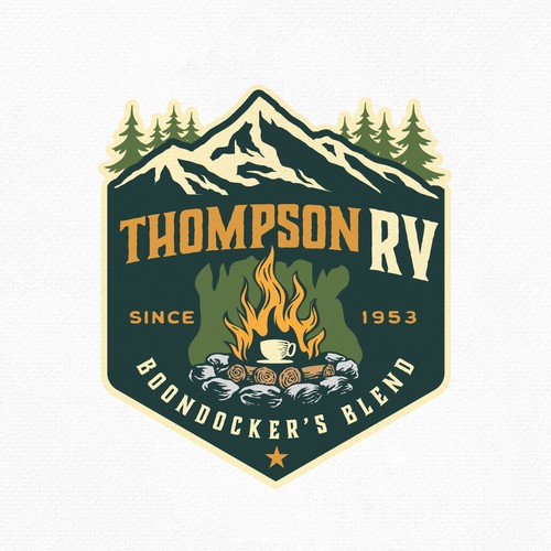 "Design a new, improved logo with an outdoorsy theme!" winning Logo & brand identity pack