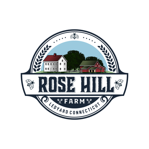 Historic New England Farm producing elegant honey ISO a legacy worthy logo Design by Rockbillity™