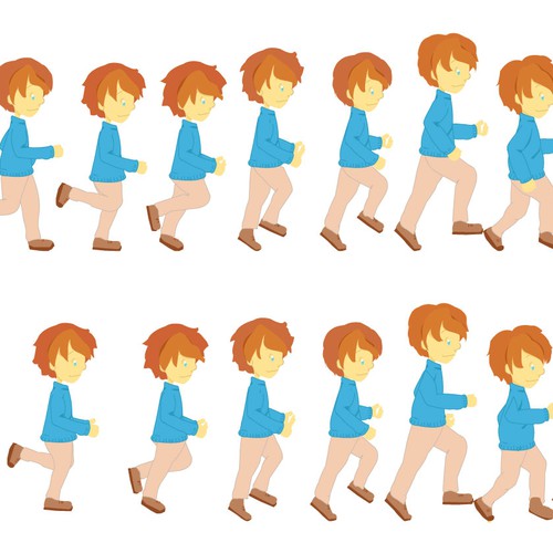 Design Sprite Sheet For Puzzle-adventure Game Character! 