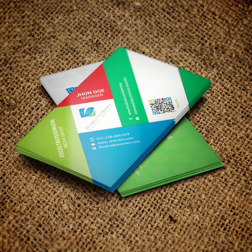 Business Card to represent THREE Service Divisions Design by Twin Ashek Masum