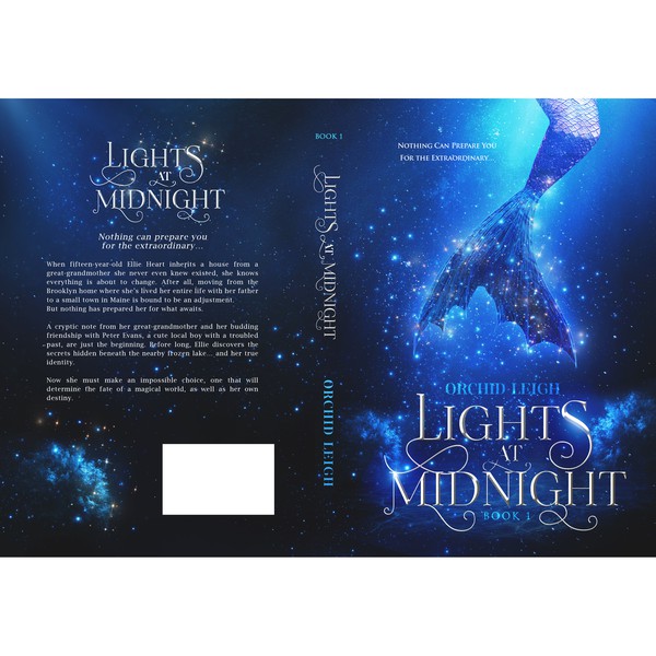 Design by zeIena ◣_◢ titled "'Light at Midnight' book cover"