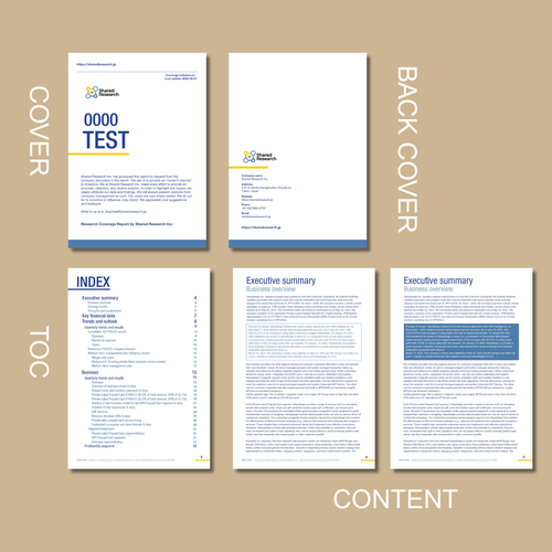 New PDF designs for Company Report Design by EzraSaraswati