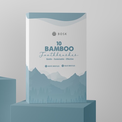 Design a feminine and minimalist packaging for a brand of sustainable oral care products Design by Budour A.