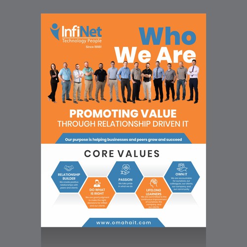 Tech Company "About Us" Flyer Design by Dzine Solution