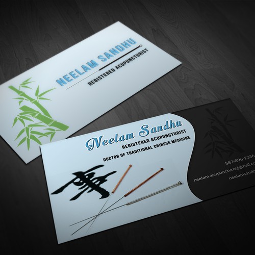 Acupuncturist needs snazzy business card Business card contest