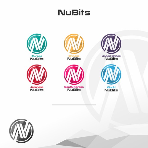 Vectorize logo and pick colors of new NuBits for South Korea and Japan Design by redekurawa™
