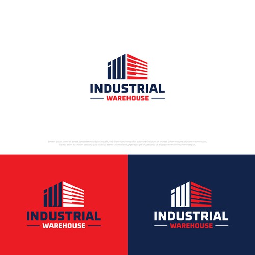 E-commerce Industrial Supply Company logo (Industrial Warehouse) Design by Orbit Design Bureau