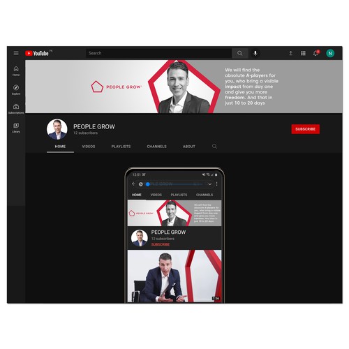 Página Redes Sociales propuesta en el concurso por Wisden