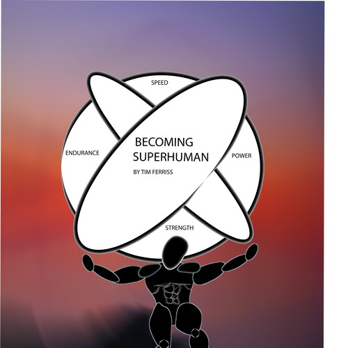 "Becoming Superhuman" Book Cover Design by Koumaris
