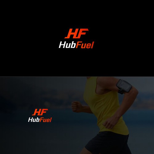 HubFuel for all things nutritional fitness デザイン by wong designs