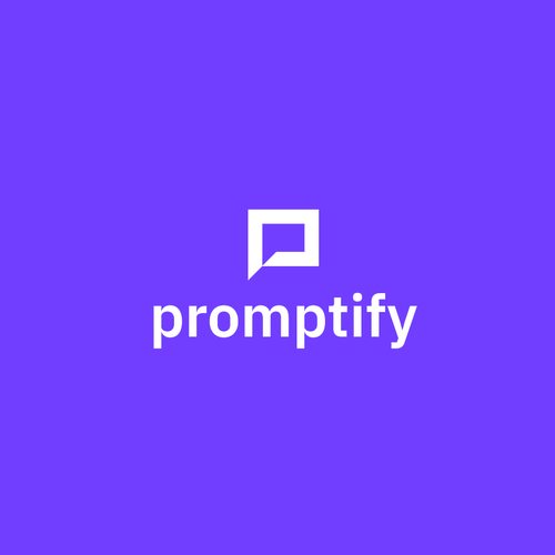 Modern, Simple and Sleek Logo for Promptify.com Design by GIRMEN