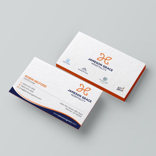 Create a modern and clean business card for a parent company with 4 subsidiaries Design by kaylee CK