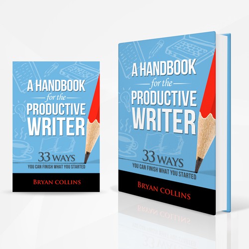 Create a book cover for my handbook for writers デザイン by ianskey