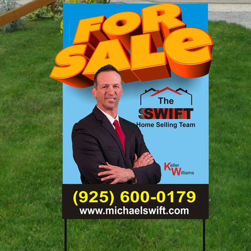 Real Estate For Sale Sign Competition.  Your design will hang in front of 100's of homes Réalisé par mouse.grafic
